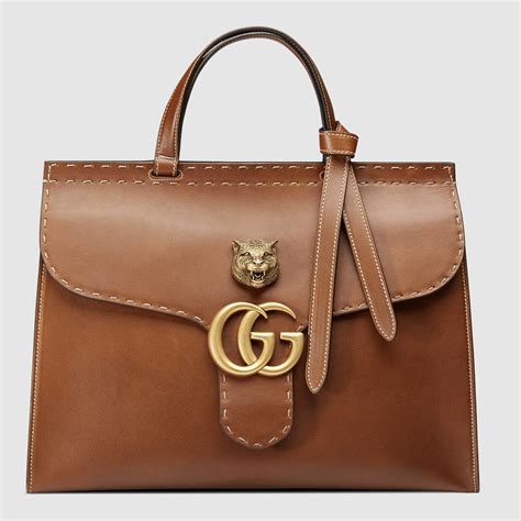 Gucci gorgeous brown leather handbag 